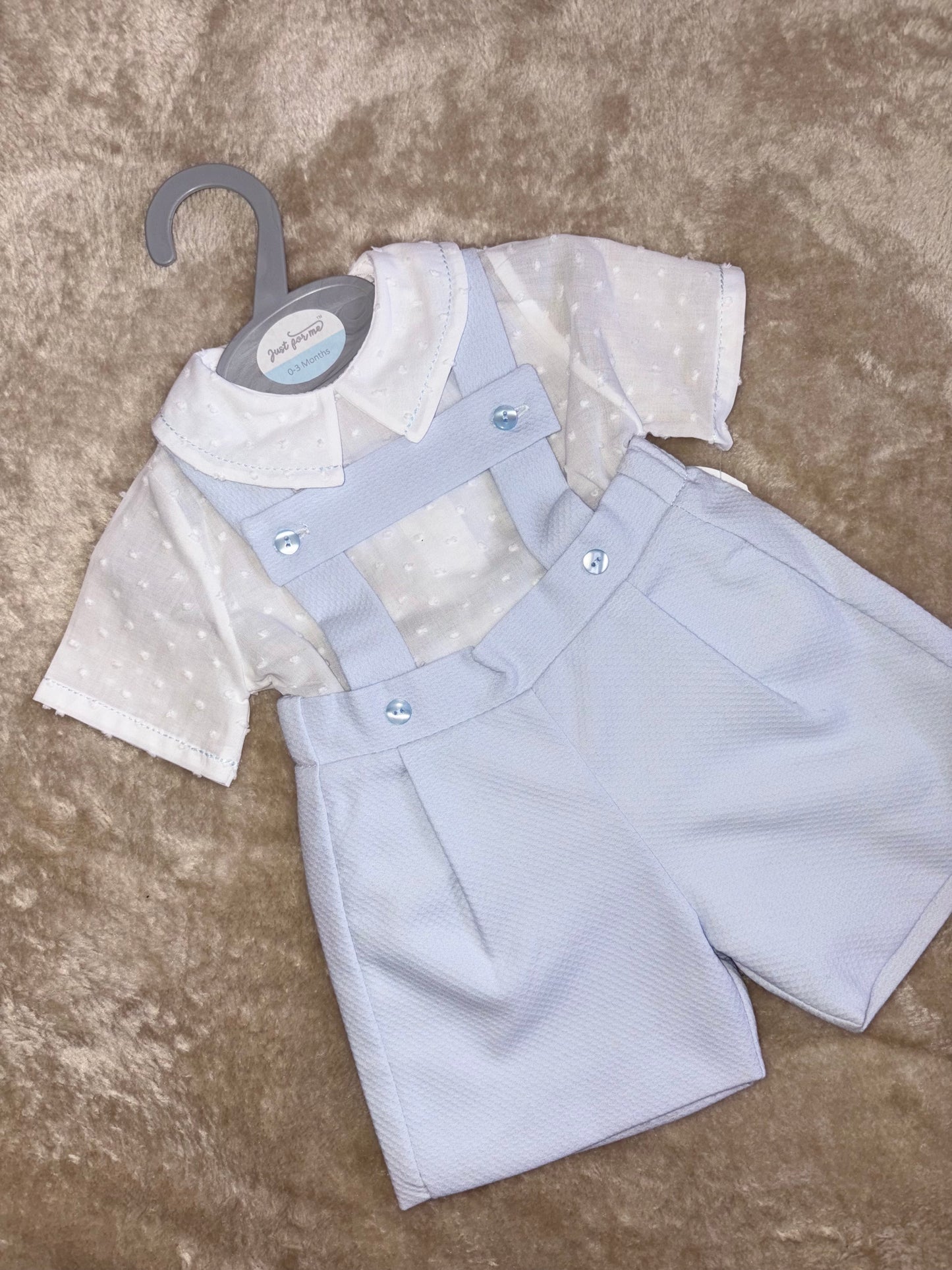 Blue & White Two Piece Suit